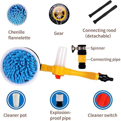 360° Car Wash Brush Kit