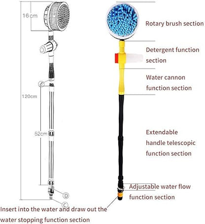 360° Car Wash Brush Kit