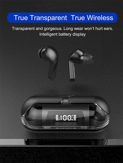 Crystal wireless earphones-transparent air 33 /سماعات لاسلكية كريستال-هواء شفاف 33